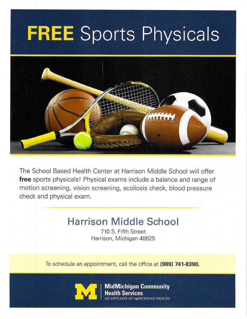 Free Sports Physicals Flyer