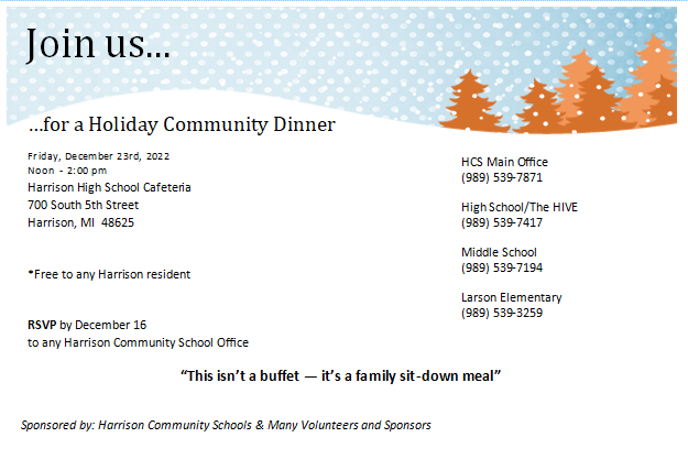 HCS Community Dinner